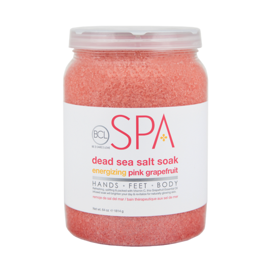 BCL Energizing Pink Grapefruit Dead Sea Salt Soak 64oz-Beauty Zone Nail Supply