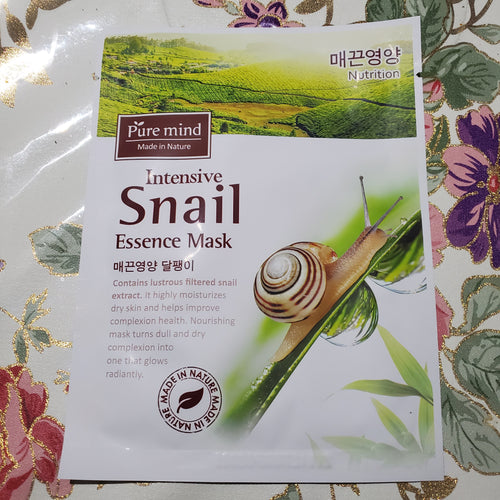 Pure Mind Essence Mask Intensive Snail 10 bag-Beauty Zone Nail Supply