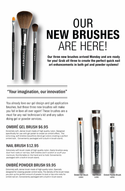 Lechat Ombre Gel brush #logb1-Beauty Zone Nail Supply