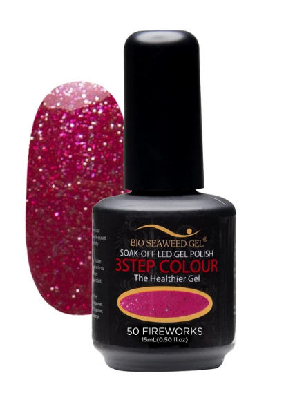 Bio Seaweed 3STEP Gel Polish 50 Fireworks-Beauty Zone Nail Supply