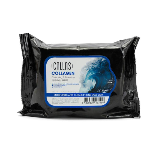 Callas Cleansing & Make-up Remover Collagen 30 Wipes-Beauty Zone Nail Supply