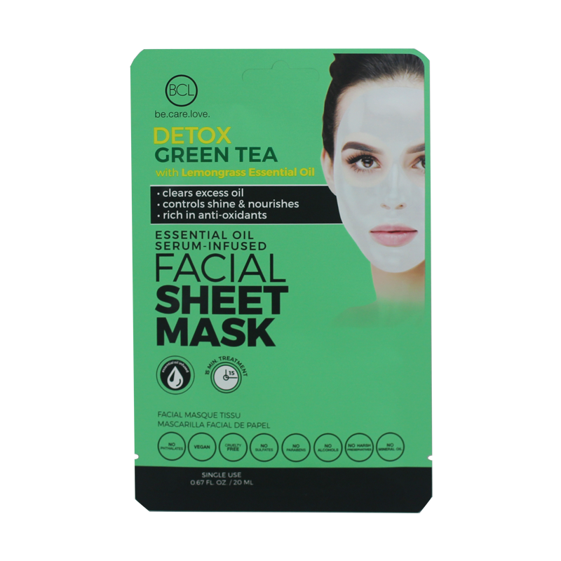 BCL Essential Oil Facial Sheet Mask - Green Tea-Beauty Zone Nail Supply