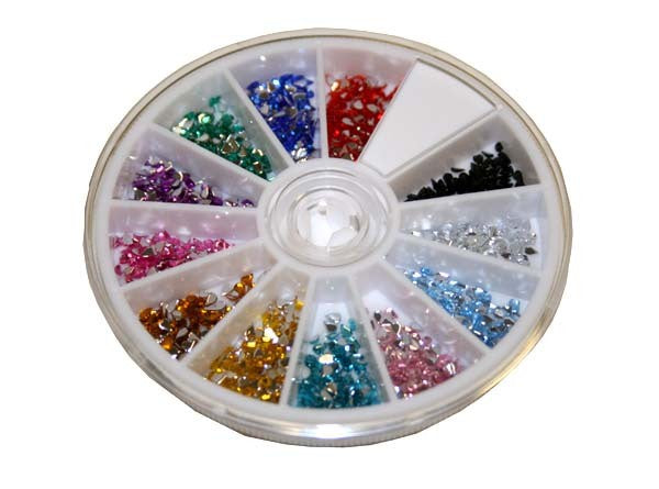 rhinestones tear drop 12 color #6269-Beauty Zone Nail Supply