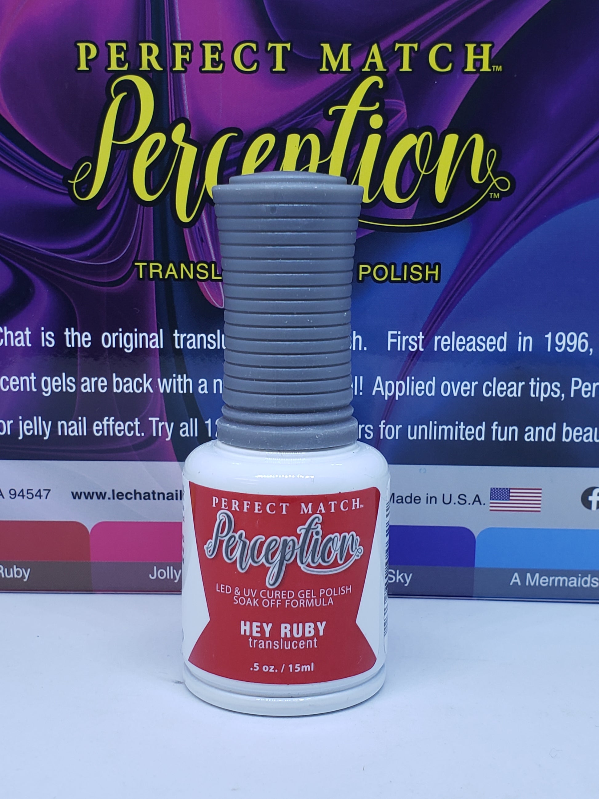 Perfect Match Perception Translucent HEY RUBY .5 oz TGP08-Beauty Zone Nail Supply