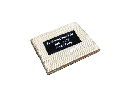 Nail File Mini 100/100 Brown 50 pc/Pack #F158-Beauty Zone Nail Supply
