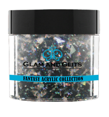 Glam & Glits Fantasy Acrylic (Glitter) 1 oz Crescent Moon- FAC515-Beauty Zone Nail Supply