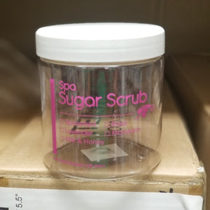 16 oz Pedicure Empty Jar Spa Sugar FSC495-Beauty Zone Nail Supply