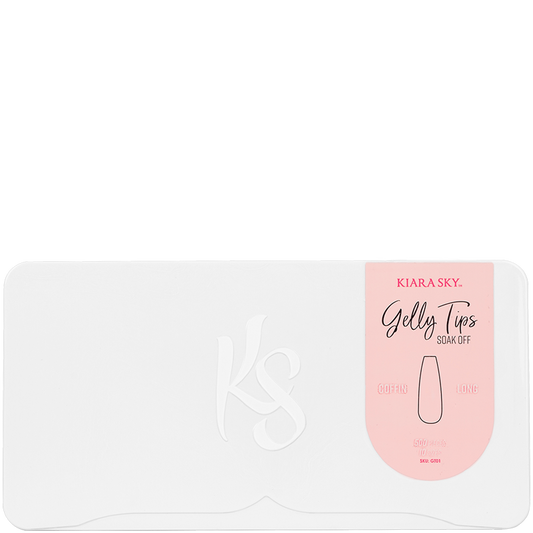 Kiara Sky Gelly Tip Long Coffin 500 tips #GT01-Beauty Zone Nail Supply
