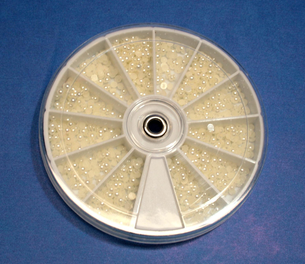 Pearl 3.0 rhinestones wheel #9236-Beauty Zone Nail Supply