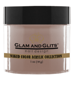 Glam & Glits Naked Color Acrylic Powder (Cream) 1 oz Apple Matching Polish Color #264 Totally Taupe- NCAC408-Beauty Zone Nail Supply