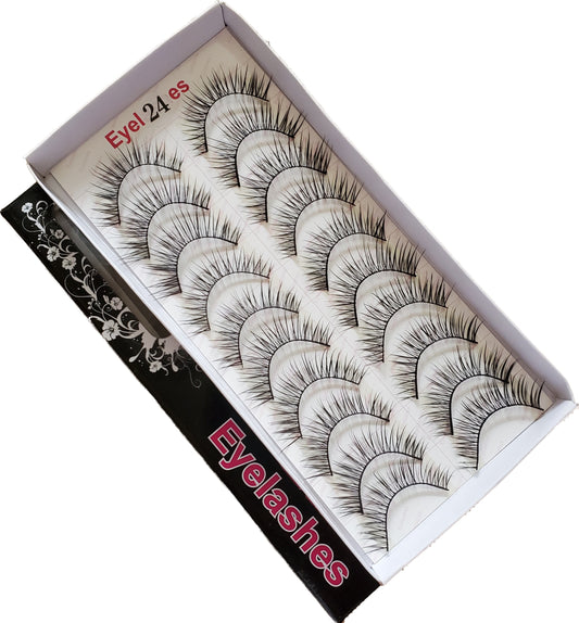 BeautyZone Best Fake False Eyelashes 10 Pair #24-Beauty Zone Nail Supply