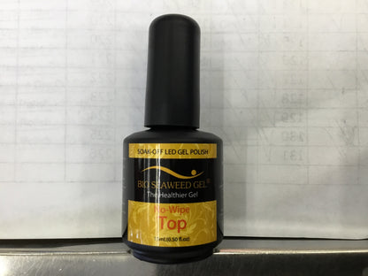 Bio Seaweed Top Coat No-Wipe 0.5 oz-Beauty Zone Nail Supply