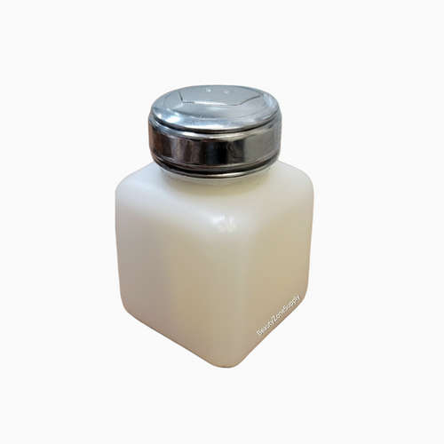 Empty Bottle 4 oz with Pump Stainless Dispenser SLP-4CF
