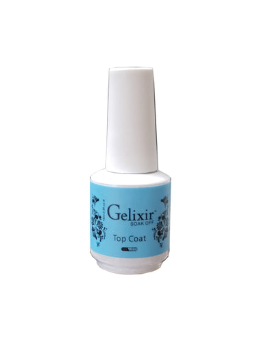 Gelixir Soak Off Gel Top Coat .5 oz / 15 mL-Beauty Zone Nail Supply