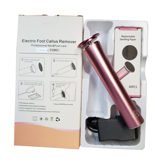 Foot file callus remover cordless FCR01-Beauty Zone Nail Supply