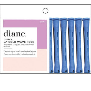 Diane Cold Wave Rods, Blue, 1/4", Set Of 12 DCW7