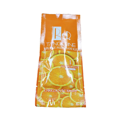 Red Manicure Pedicure Spa Step 1 Tangerine Bubbly Salt-Beauty Zone Nail Supply
