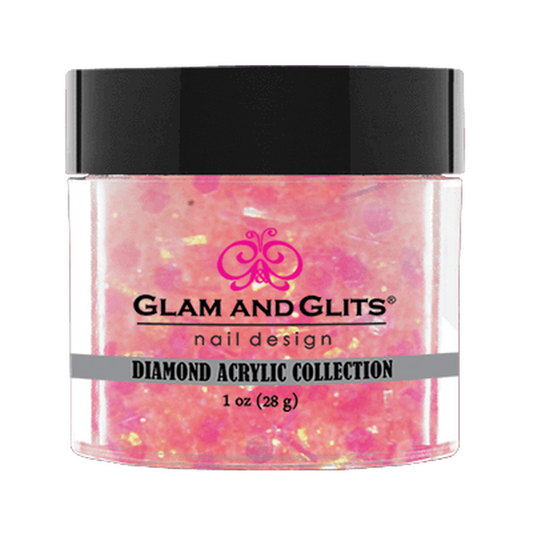 Glam & Glits Diamond Acrylic (Glitter) 1 oz Passion Candy - DAC65-Beauty Zone Nail Supply