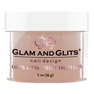 Glam & Glits Acrylic Powder Color Blend Nutty Nude 2 Oz- Bl3008-Beauty Zone Nail Supply