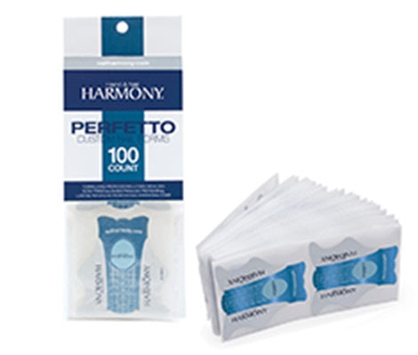 Harmony Perfetto Nail Forms White 100 ct #01239-Beauty Zone Nail Supply