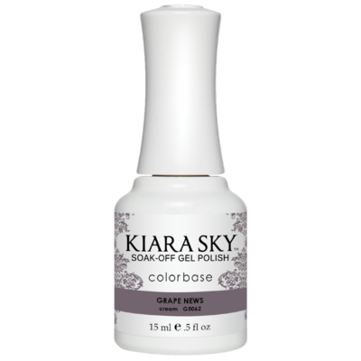 Kiara Sky All In One Gel Polish 0.5 oz Grape News! G5062