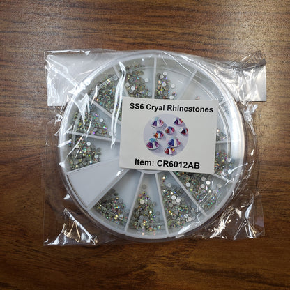 AB Color Crystal rhinestones wheels #SS6AB-Beauty Zone Nail Supply