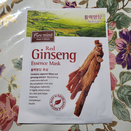 Pure Mind Essence Mask Red Geinseng 10 bag-Beauty Zone Nail Supply
