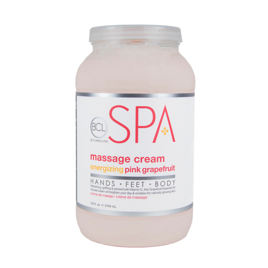 BCL SPA Massage Cream Pink Grapefruit Gallon 128oz-Beauty Zone Nail Supply