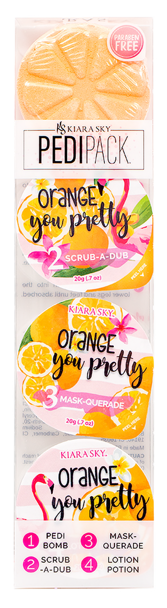 Kiara Sky Spa Pedi Set - Orange You Pretty Case 25 Pack-Beauty Zone Nail Supply