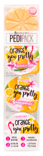 Kiara Sky Spa Pedi Set - Orange You Pretty Case 25 Pack-Beauty Zone Nail Supply