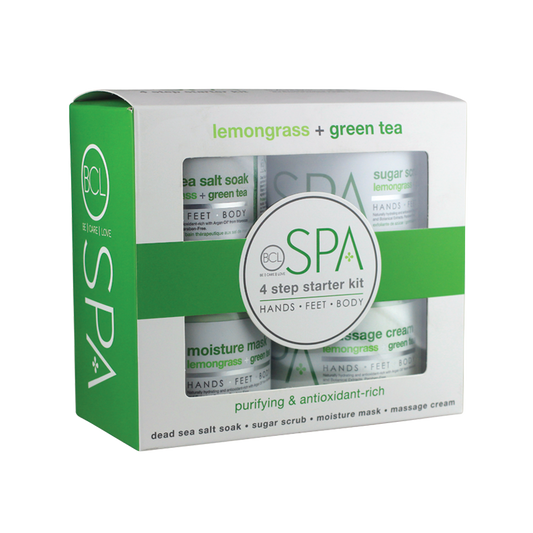 BCL SPA Lemongrass + Green Tea 4 Step Starter Kit-Beauty Zone Nail Supply