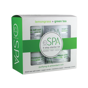 BCL SPA Lemongrass + Green Tea 4 Step Starter Kit-Beauty Zone Nail Supply