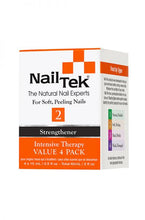 Load image into Gallery viewer, Nail Tek Intensive Therapy 2 Strengthener Pro Pack 4/0.5 oz #55808