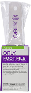 Orly Foot File with 2 Refill Pads of Ea Grit Level-Beauty Zone Nail Supply