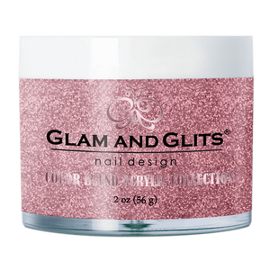 Glam & Glits Acrylic Powder Color Blend (Glitter) 2 oz Pink Moscato - BL3095-Beauty Zone Nail Supply