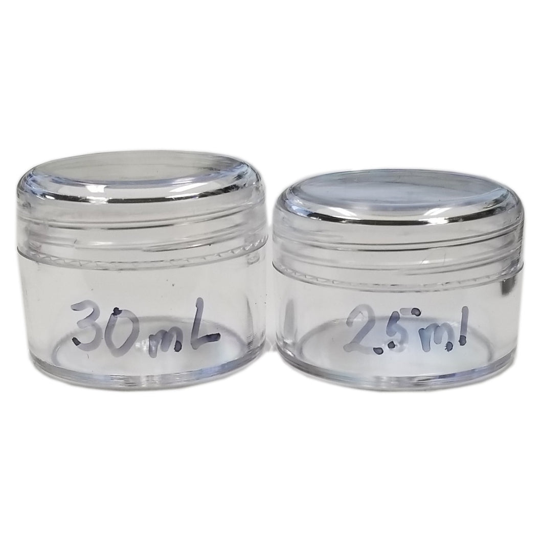 Plastic jar PB25 PS 25ML-Beauty Zone Nail Supply