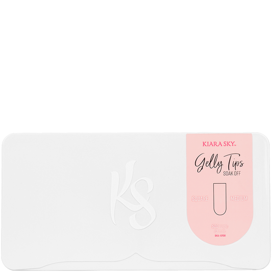 Kiara Sky Gelly Tip Medium Square 500 tips #GT05-Beauty Zone Nail Supply