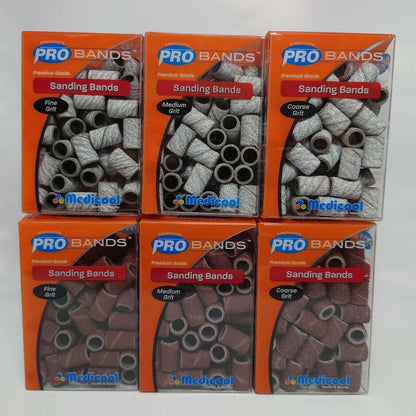 Medicool Pro Bands Acrylic/ Gel Sanding Band [Fine/Medium/Coarse] R/W *Pick Any*