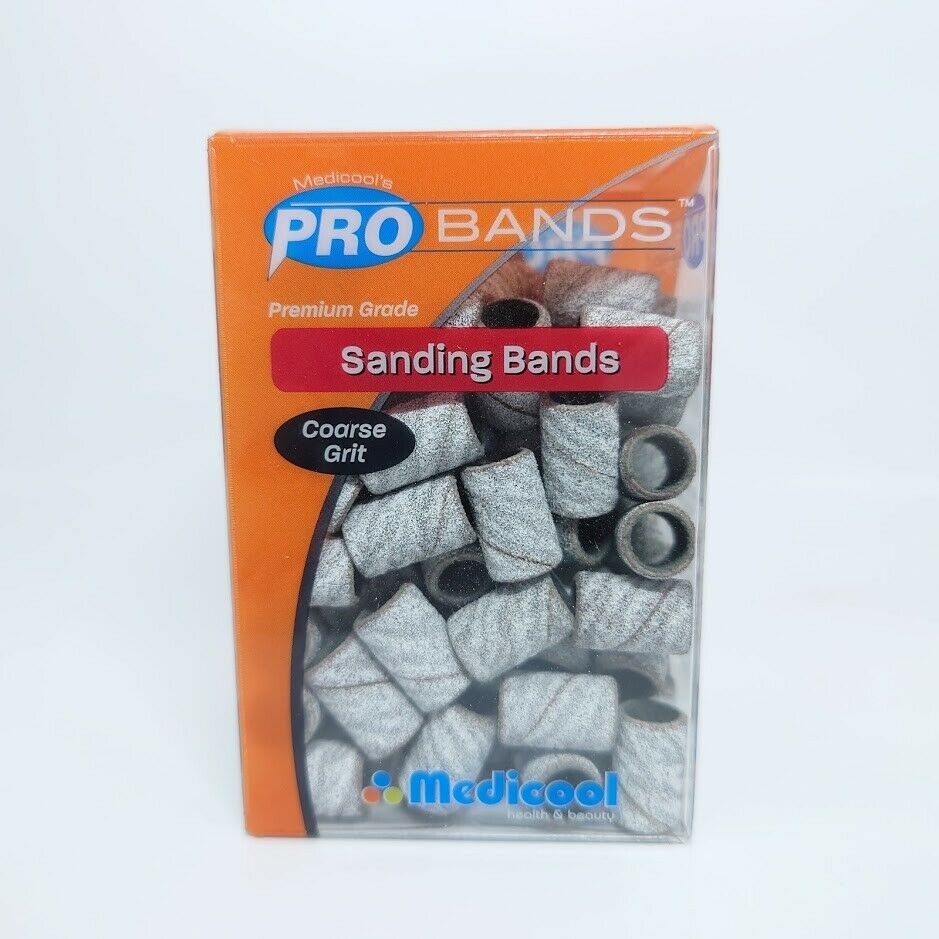 Medicool Pro Bands Acrylic/ Gel Sanding Band [Fine/Medium/Coarse] R/W *Pick Any*