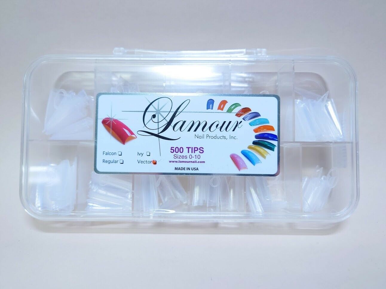 Lamour Tip Box Fake Nails Tip (Natural/French/Clear) **Pick Any**
