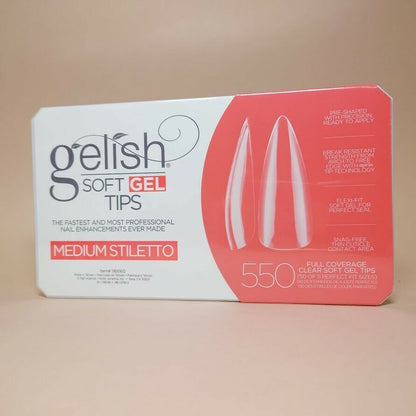 Harmony Gelish Soft Gel Tips [7 Shapes] -Box Of 550 Tips *New - Updated*