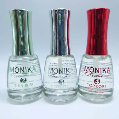 Monika Dipping Essential Liquid [Base/Activator/Top] 0.5 Fl Oz **Pick Any**
