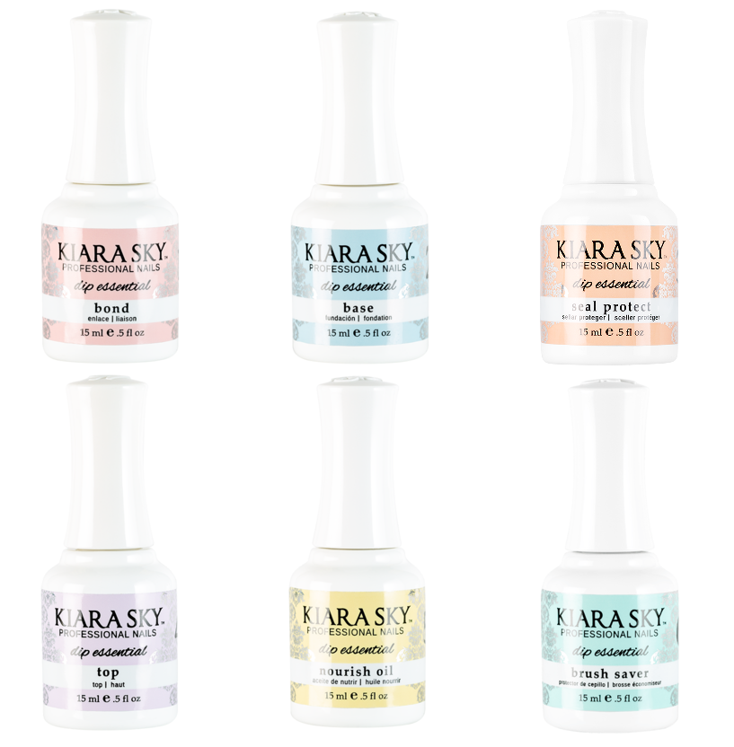 Kiara Sky Dip Powder Essential Liquids 0.5 Fl Oz **Pick your Bottles**