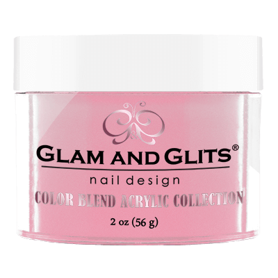 Glam & Glits Acrylic Powder Color Blend Tickled Pink 2 Oz- Bl3019-Beauty Zone Nail Supply