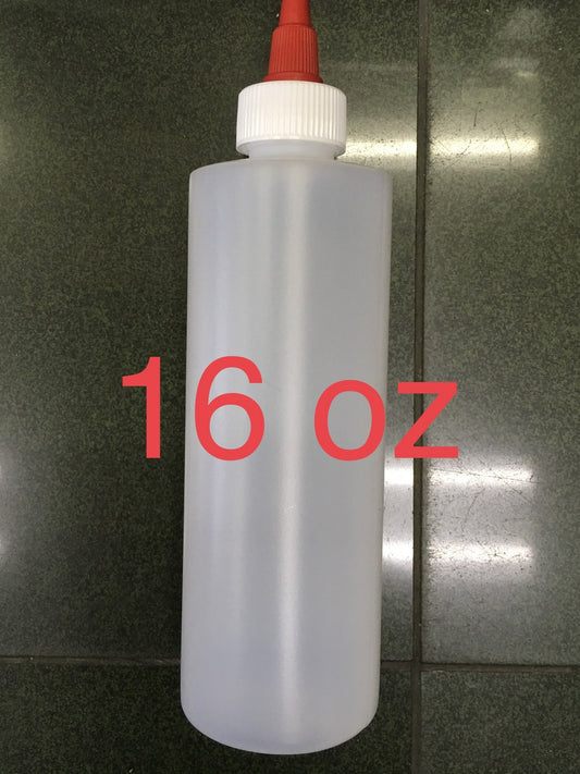 16 oz Empty Plastic Bottle With Cap No Label-Beauty Zone Nail Supply