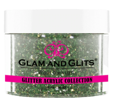 Glam & Glits Glitter Acrylic Powder (Glitter) 2 oz Sea Green - GAC10-Beauty Zone Nail Supply