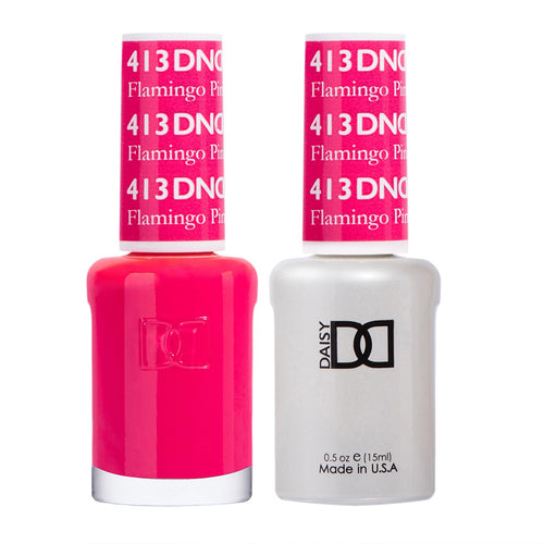 DND Duo Gel & Lacquer Flamingo Pink #413-Beauty Zone Nail Supply
