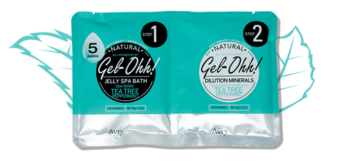 Avrybeauty Jelly Spa Pedi Bath - Tea Tree/Peppermint BOX 30 SET-Beauty Zone Nail Supply