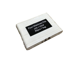 Mini Nail File 120/120 White White 50 pc/bag #F163P-Beauty Zone Nail Supply