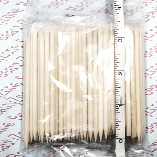 Orange wood small pusher 100 w085h #70008-Beauty Zone Nail Supply
